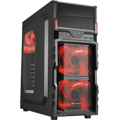 Boitier Gamer Sharkoon VG5-W Red