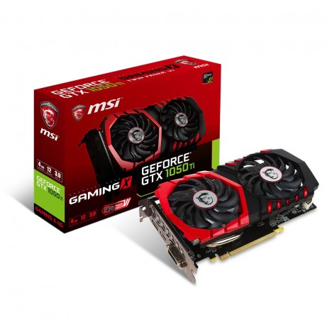 Carte Graphique MSI Nvidia GeForce GTX 1050 Ti GAMING X 4 Go DDR5/OC
