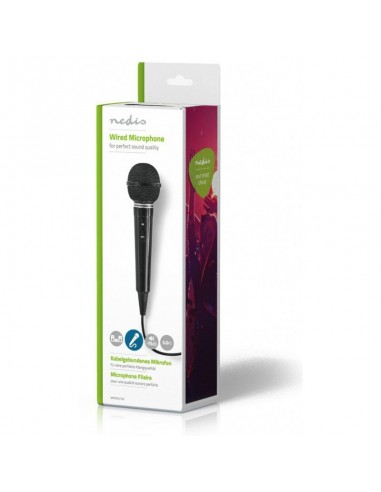 Microphone Filiaire NEDIS - Noir Microphone Filiaire NEDIS - Noir