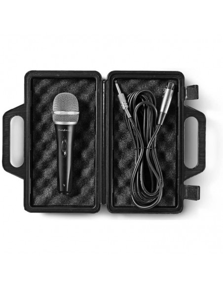 Microphone Filiaire Cardioïde Nedis - Avec Étui De Voyage Microphone Filiaire Cardioïde Nedis - Avec Étui De Voyage