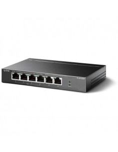Switch TP-LINK 6 Ports 10/100 Mbps TL-SF1006P - Vue avant, mettant en avant les ports PoE pour une connectivité puissante. 2