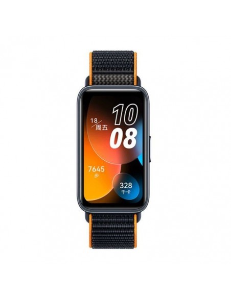 Bracelet Connecté HUAWEI Band 8 - Orange - Vue de face du bracelet, design élégant pour un style connecté et actif. Bracelet Connecté HUAWEI Band 8 - Orange - Vue de face du bracelet, design élégant pour un style connecté et actif.