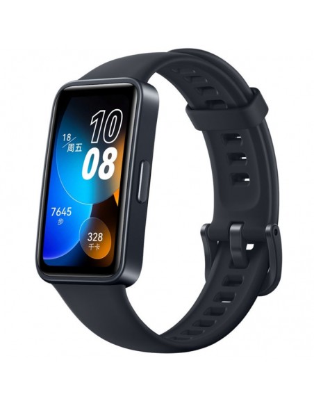 Bracelet Connecté HUAWEI Band 8 - Noir - Vue de face du bracelet, design élégant pour un style connecté et actif. Bracelet Connecté HUAWEI Band 8 - Noir - Vue de face du bracelet, design élégant pour un style connecté et actif.