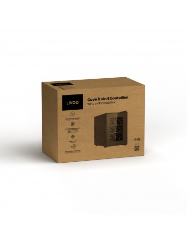Cave à bouteilles Livoo - Protégez et mettez en valeur votre collection de vins avec ce coffre à vin sophistiqué.