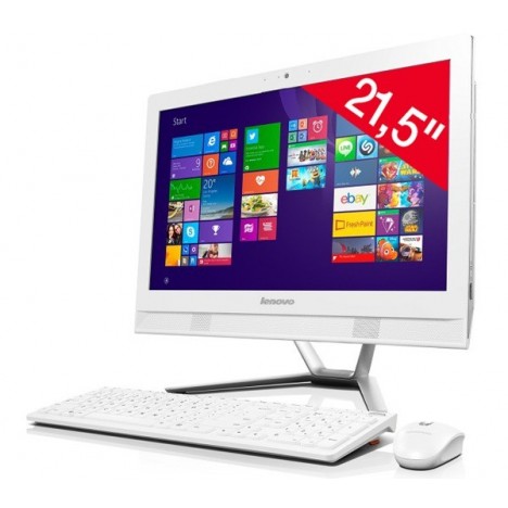 Pc de bureau Lenovo All-in-One C40-30 Tactile / i3 4è Gén / 4 Go / Blanc