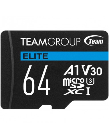 Carte Mémoire Team Group Elite Micro SDXC UHS-I A1 V30 - 64 Go