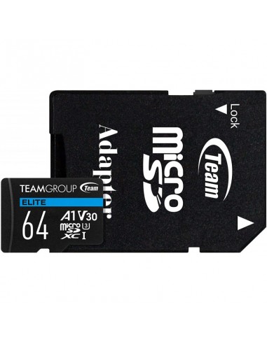 Carte Mémoire Team Group Elite Micro SDXC UHS-I A1 V30 - 64 Go