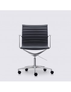 Fauteuil Gts PM Noir En Cuir- Cuir Avec Base Allu - Prix Tunisie 2