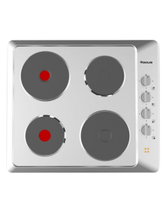 Plaque de Cuisson FOCUS 4 Feux électriques 60 cm - Inox (F.814X)