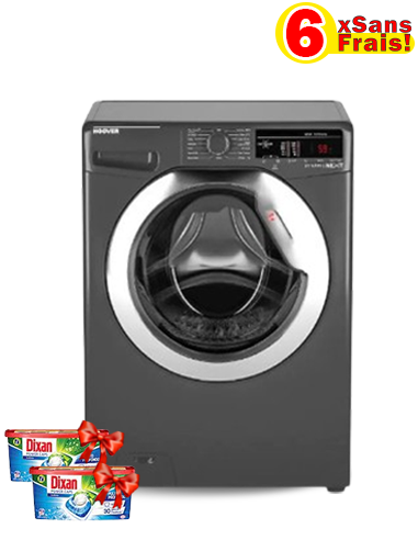 Lave linge frontale Hoover 9 Kg - Inox (DXOA49C3R-80) Lave linge frontale Hoover 9 Kg - Inox (DXOA49C3R-80)