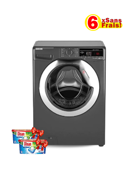 Lave linge frontale Hoover 9 Kg - Inox (DXOA49C3R-80) Lave linge frontale Hoover 9 Kg - Inox (DXOA49C3R-80)