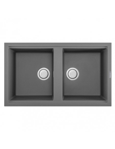 Evier-de-cuisine-encastrable-focus-graniteck-2-bacs---titanium Evier-de-cuisine-encastrable-focus-graniteck-2-bacs---titanium