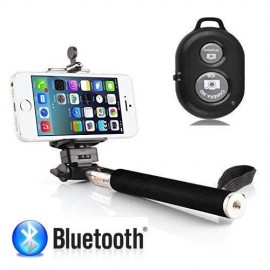 Perche selfie Bluetooth à Télécommande / Violet Perche selfie Bluetooth à Télécommande / Violet