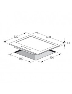 Plaque De Cuisson FOCUS F4002XS 60Cm - Inox - Chez Oxtek 2