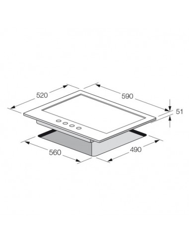 Plaque De Cuisson FOCUS F4002XS 60Cm...