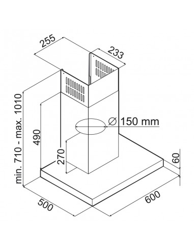 Hotte Décorative Focus Line SOFT.6050... Hotte Décorative Focus Line SOFT.6050...