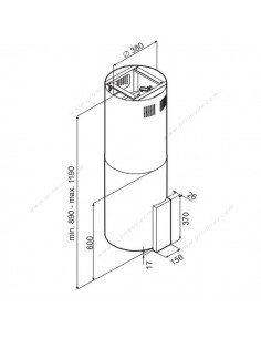 Hotte Centrale Focus Vinova-B 2
