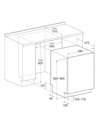 Machine à laver tout intégrable FILO...