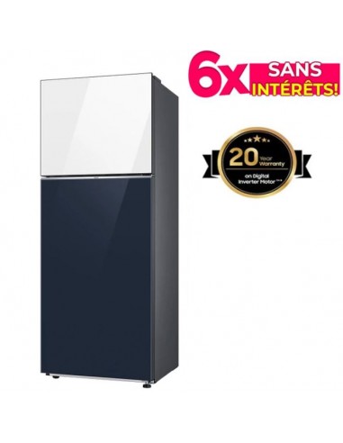 Réfrigérateur SAMSUNG RT42CB66448AEL 415L NOFROST - BLEU MARINE & BLANC