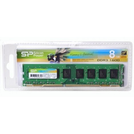 Barrette Mémoire Silicon Power 8 Go DDR3 1600 Mhz