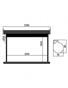 Écran De Projection OVERMAX SEMI-AUTOMATIQUE 100 POUCES 2