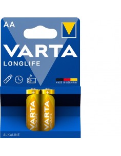 2x Piles AA Varta LongLife LR03BP4+2