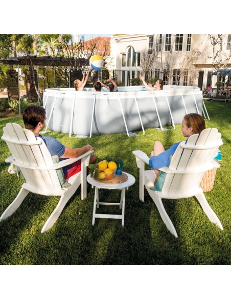Piscine Prism Frame ovale 6.10 x 3.05 x 1.22 m - Intex
