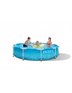 Piscine hors-sol Metal Frame Beachside ronde 305 x 76 cm 2