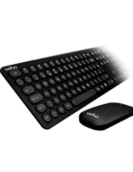 Ensemble Clavier Et Souris Sans Fil VEHO VHK-001-WZ1 - Noir Ensemble Clavier Et Souris Sans Fil VEHO VHK-001-WZ1 - Noir