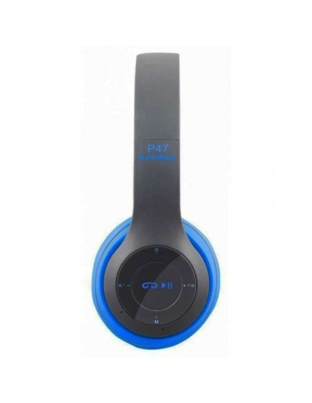 Casque Stéréo Sans Fil P47 Bluetooth - Bleu Casque Stéréo Sans Fil P47 Bluetooth - Bleu