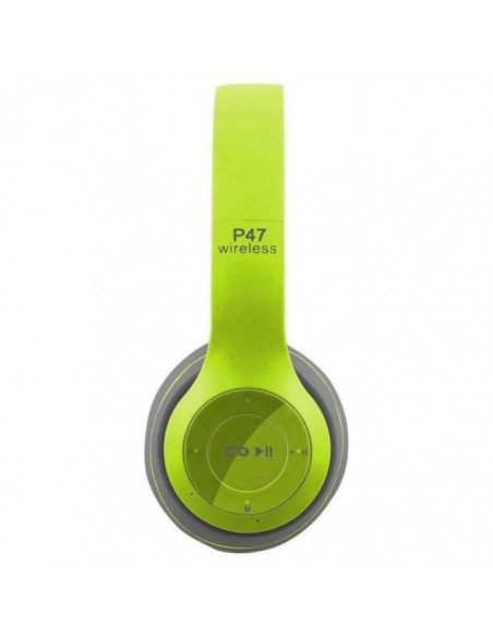 Casque Stéréo Sans Fil P47 Bluetooth - Vert Casque Stéréo Sans Fil P47 Bluetooth - Vert