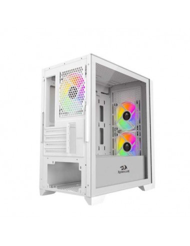 Boitier gamer redragon packtis 2b 3fan argb m-atx - blanc Boitier gamer redragon packtis 2b 3fan argb m-atx - blanc