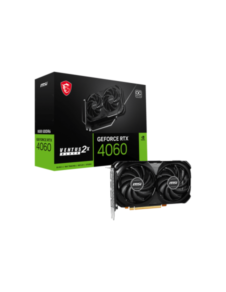 Carte graphique msi geforce rtx 4060 ventus 2x black oc / 8g gddr6