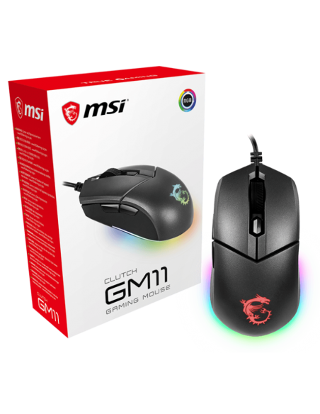Souris Filaire GAMING MSI CLUTCH GM11 / RGB / Noir Souris Filaire GAMING MSI CLUTCH GM11 / RGB / Noir