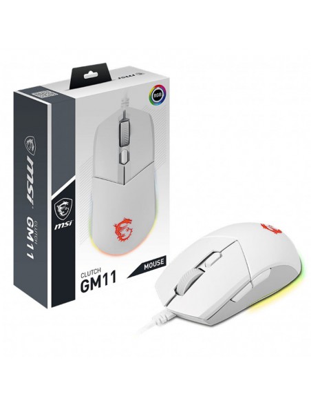 Souris USB Gamer MSI Clutch GM11 / White
