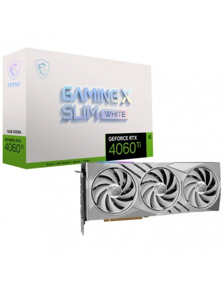 Carte graphique msi geforce rtx 4060 ti gaming x slim white 16g Carte graphique msi geforce rtx 4060 ti gaming x slim white 16g