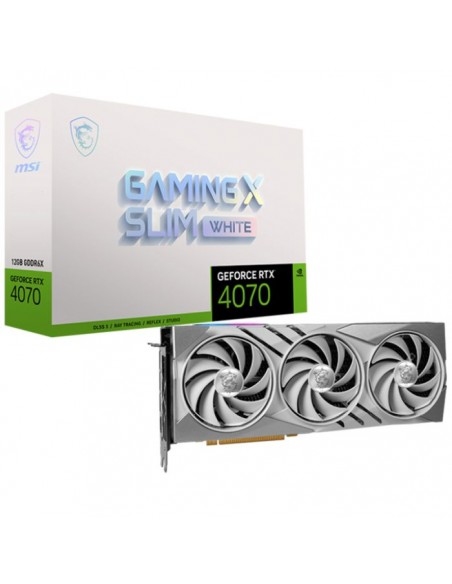 Carte graphique msi geforce rtx 4070 gaming x slim white 12g Carte graphique msi geforce rtx 4070 gaming x slim white 12g