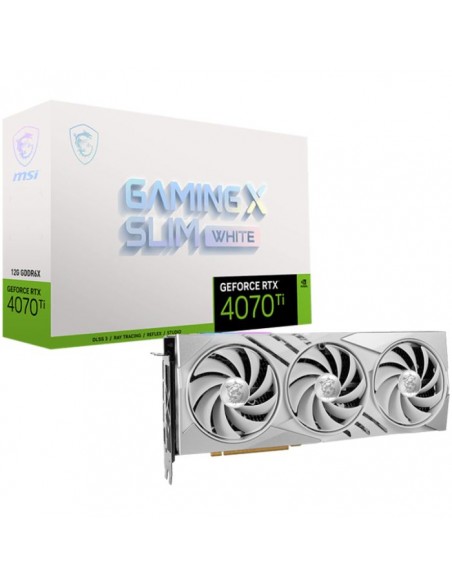 Carte graphique msi geforce rtx 4070 ti gaming x slim white 12g Carte graphique msi geforce rtx 4070 ti gaming x slim white 12g