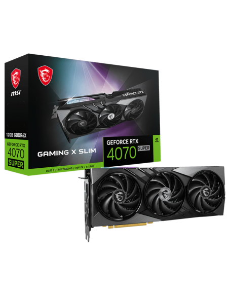 Carte graphique msi nvidia geforce rtx 4070 super gaming x slim / 12g gddr6x Carte graphique msi nvidia geforce rtx 4070 super gaming x slim / 12g gddr6x