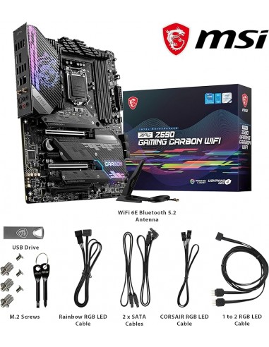 Carte Mère Msi Mpg z590 Gaming Carbon... Carte Mère Msi Mpg z590 Gaming Carbon...