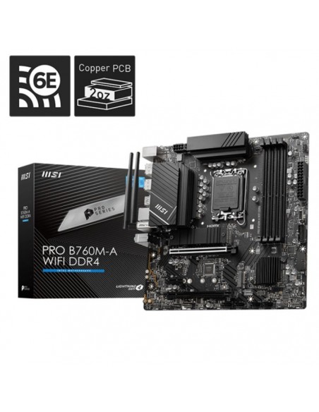 Carte mère msi pro b760m-a wifi ddr4 (911-7d99-001) Carte mère msi pro b760m-a wifi ddr4 (911-7d99-001)