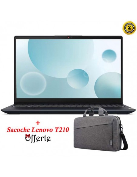PC Portable LENOVO IdeaPad 3 15IAU7 i5 12è Gén 16Go 512G SSD - Bleu