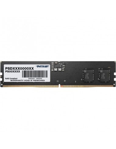 Barette mémoire Patriot 8 Go - DIMM DDR5 - PSD58G480041 Barette mémoire Patriot 8 Go - DIMM DDR5 - PSD58G480041