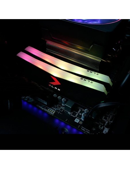 Barrette Mémoire pny 16 Go (2x 8go) xlr8 gaming epic-x RGB ddr4 3200mhz Barrette Mémoire pny 16 Go (2x 8go) xlr8 gaming epic-x RGB ddr4 3200mhz