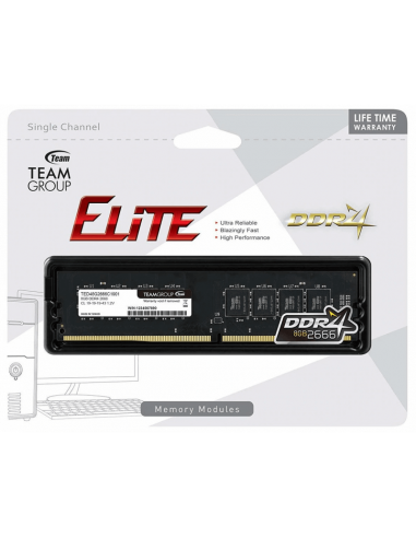 Barrette Mémoire TEAM GROUP 8 GO DDR4 / 2666 MHZ