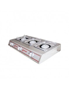 Réchaud à gaz Starone om-k07 3 feux - inox 2
