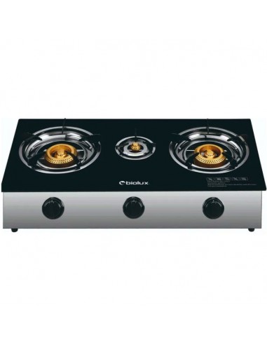 Réchaud à gaz Biolux M-7545C 3 FEUX - GRIS