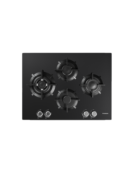 Plaque à gaz noir 4 feux 70 cm fonte avec sécurité PREMIUM Plaque à gaz noir 4 feux 70 cm fonte avec sécurité PREMIUM