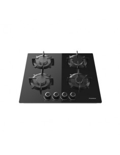 Plaque à gaz noir 4 feux 60 cm fonte avec sécurité PREMIUM 2