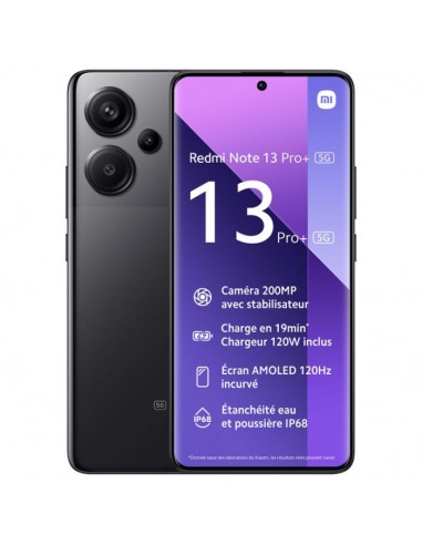 Smartphone XIOAMI Redmi note 13 pro+ 5G 12 GO 512 GO - Noir